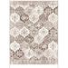 Brown/White 59.05 x 35.43 x 0.2 in Area Rug - Bungalow Rose Area Rug, Ultra-Thin Boho Brown Cream Rug, Non-Slip Machine Washable Rugs | Wayfair