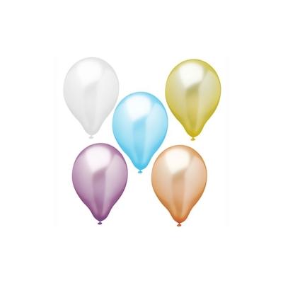 Papstar 120 Luftballons Ø 25 cm farbig sortiert Pearly