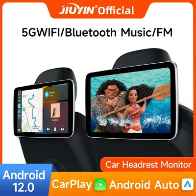 JIUYIN-Moniteur de siège arrière de voiture écran de repos de sauna écran TV Android Auto