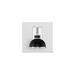 Corning 10 1/2" High Polished Nickel Matte Black Wall Sconce