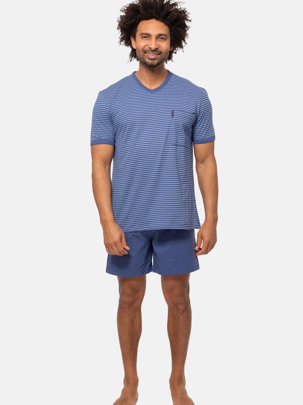 Ammann Schlafanzug Herren blau, S Image