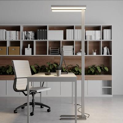 Arcchio LED-Stehlampe Logan Basic, 2er-Set, silber, 6000 lm Image