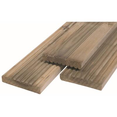 Terrassendiele Kiefer 2000x145x28mm grob/fein geriffelt kesseldruckimprägniert Image