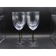 4 Long Stem Wine Glasses, Vintage Glassware, Grey Stem Wine Glasses, Decorative Wine Glasses, Wedding Glassware Gift, Set of 4