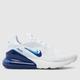 Nike air max 270 trainers in white & blue