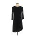 TOBI Casual Dress - Shift: Black Solid Dresses - Women's Size X-Small