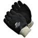 Knitwrist Black Rough PVC Coated Chemical Resistant Gloves (12 Pairs)