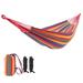 SalonMore Polyester & Cotton Hammock Double Hammock Bed w/ Portable Carrying Bag Four Red