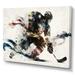 Designart Usa Hockey Player In Action VI Canvas Wall Art