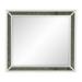 Edolie 41 Inch Rectangular Accent Mirror Silver Glitter Trim Pearl White