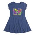 MTV - Animal Print Splatter - Toddler & Youth Girls Fit & Flare Dress