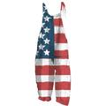 REORIAFEE Jumpsuits for Women 2023 Independence Day Jumpsuit Rompers American Flag Print Jumpsuit Independence Day Print Vintage Double Pocket Jumpsuit With Straps Red S