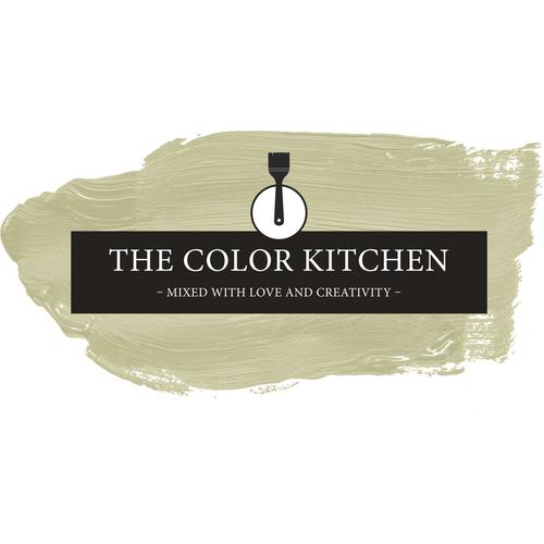 „A.S. CRÉATION Wand- und Deckenfarbe „“Seidenmatt Innenfarbe THE COLOR KITCHEN““ Farben für Wohnzimmer Schlafzimmer Flur Küche, versch. Grüntöne Gr. 5 l, grün (tck4001 warm wasabi) Wandfarbe bunt“