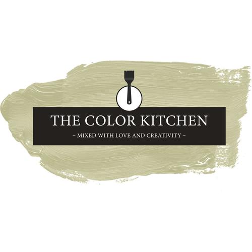 „A.S. CRÉATION Wand- und Deckenfarbe „“Seidenmatt Innenfarbe THE COLOR KITCHEN““ Farben für Wohnzimmer Schlafzimmer Flur Küche, versch. Grüntöne Gr. 5 l, grün (tck4001 warm wasabi) Wandfarbe bunt“