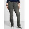 Bootcut-Jeans SHEEGO "Große Größen", Damen, Gr. 84, Langgrößen, grau (grau denim), Obermaterial: 75% Baumwolle, 24% Polyester, 1% Elasthan, unifarben, casual, lang, Jeans, in 5-Pocket-Form, mit Used-Effekten
