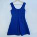 Anthropologie Dresses | Maeve Anthropologie Blue Knit Textured A-Line Sleeveless Sun Dress Womens Sz 4 | Color: Blue | Size: 4