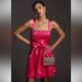 Anthropologie Dresses | Anthropologie Mauve Satin Bow Tie Mini Dress Size 10 | Color: Pink | Size: 10