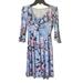 Lilly Pulitzer Dresses | Lilly Pulitzer Stirling Dress Size Xxs In Bright Navy Amore Please Floral Ruffle | Color: Blue/Pink | Size: Xxs