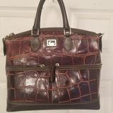 Dooney & Bourke Bags | Brown Dooney And Bourke Croc Leather Satchel | Color: Brown | Size: Os