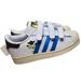 Adidas Shoes | Adidas Boys Superstar Cf C Sneaker Casual White Leather Logo Hook & Loop 13 New | Color: White | Size: 13b