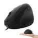 KUYHRF USB Wired Mouse Vertical Mouse with Ergonomic Design Computer Mouse for Small Handsï¼Œ3 Adjustable DPI Optical Mouse for MacBook PC Laptop Computer Windows Mac OS-Black