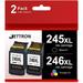 245XL Ink Cartridge for Canon ink 245 and 246 Canon Ink PG-245XL CL-246XL for Canon Pixma MG2522 TS3122 MX492 MX490 MG3022 MG2922 (1 Black 1 Tri-Color)