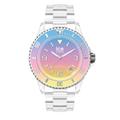 Ice-Watch - ICE clear sunset Fruity - Mehrfarbige Damenuhr mit Plastikarmband - 021439 (Small)