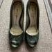 Jessica Simpson Shoes | Jessica Simpson Snakeskin Embossed Heels. Green. Size 6b | Color: Green | Size: 6