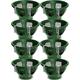 Easy Fill Set of 8 Hanging Basket - Original Hanging Plant Pots - 12 Inches Green Hanging Planters for Balcony, Indoor, or Outdoor - Plastic Hanging Basket for Herb, Flowers, or Plants