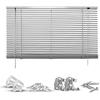 Jalousie GOOD LIFE "Matti" Gr. 32, silber (silberfarben, silber, weiß), B:70cm H:130cm, Jalousien, Klemmfix-Jalousie aus Aluminium