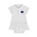 Girls Infant Garb White Penn State Nittany Lions Caroline Cap Sleeve Polo Dress