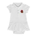 Girls Infant Garb White Cornell Big Red Caroline Cap Sleeve Polo Dress