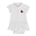 Girls Infant Garb White Louisville Cardinals Caroline Cap Sleeve Polo Dress