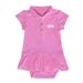 Girls Infant Garb Pink TCU Horned Frogs Caroline Cap Sleeve Polo Dress