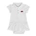 Girls Infant Garb White Arkansas Razorbacks Caroline Cap Sleeve Polo Dress