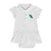 Girls Infant Garb White North Texas Mean Green Caroline Cap Sleeve Polo Dress