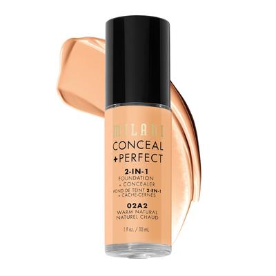Milani Conceal + Perfect 2in1 Foundation 02A2 - WARM NATURAL 30 ml Nude Image