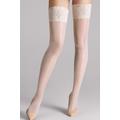 Wolford Satin Touch 20 Hold Ups Colour: White, Size: XS