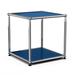 The Twillery Co.® Osceola 1 - Shelf Storage Cabinet, Stainless Steel in Blue | 15 H x 15 W x 15 D in | Wayfair 58E74DB7464F4F5B9DAC321E6AE82015