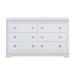 Rosdorf Park Drennan 6 Drawer 62.5" W Double Dresser Wood in White | 37.75 H x 62.5 W x 18.5 D in | Wayfair 286F39C001B044B5940369AE0F2DADD7