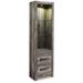 Gracie Oaks Woodville 72.17" H x 20.12" W Standard Bookcase Wood in Brown/Gray | 72.17 H x 20.12 W x 12.6 D in | Wayfair