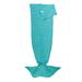 Trinx Heidegunde Knitted Mermaid Blanket in Green/Blue | 72 H x 35 W in | Wayfair E4F929D4592D4B869896F12F72E7FCC6