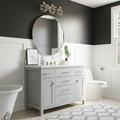Winston Porter Parvez 49" Single Bathroom Vanity Set Wood/Quartz Top in Gray | 36 H x 49 W x 22 D in | Wayfair 832255220D50468F8525DA50E3CA2488