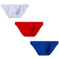 CMENIN – slips en coton pour hommes 3 pièces sous-vêtements Macaron Jockstrap AD7202