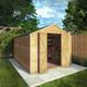 Overlap Apex Wooden Garden Storage Shed - 10 x 8 Windowless - Waltons