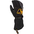 Klim Klimate Gauntlet Snowmobile Gloves, black-grey-orange, Size L