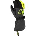 Klim Klimate Gauntlet Snowmobile Gloves, black-grey-yellow, Size L