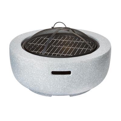 Mgo Metal Fire Pit Dia. 60Cm Base Cover Fork Iron Pot Grill