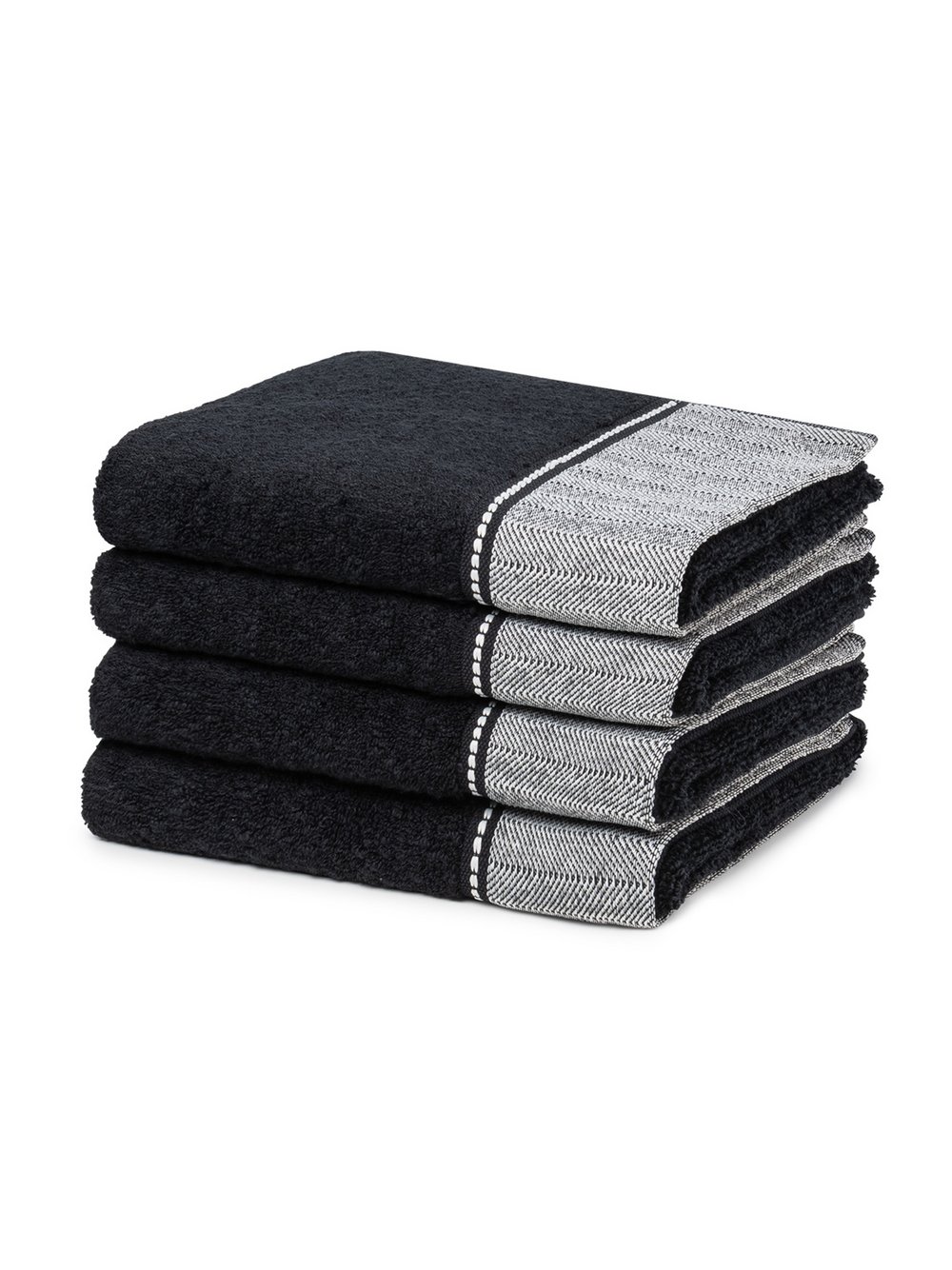 Möve Handtuchset 4-teilig Damen schwarz, ONE SIZE Image
