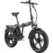 Foldable Electric Bike with 750W Motor Electric Bicycle with 48V 14.5Ah Battery 20 Fat Tires LCD Display Front and Rear LED Lights Professional 7-Speed Gears (Anthracite)